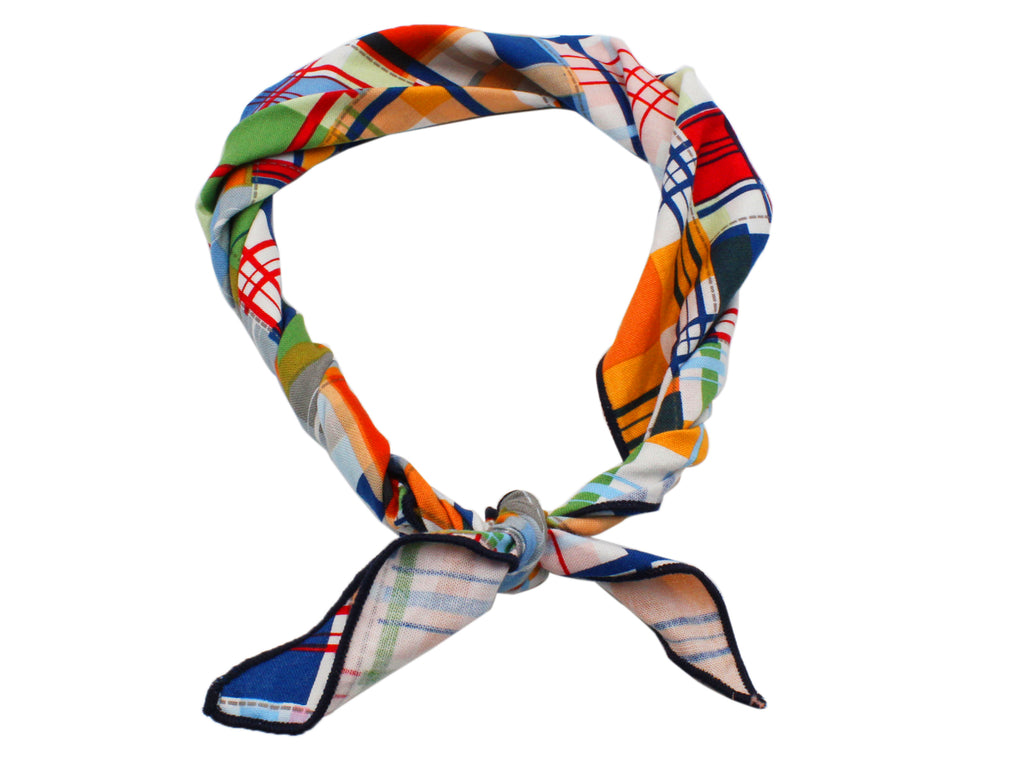 Patchwork Print Cotton Neckerchief - Fine And Dandy