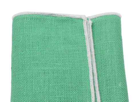 Green Linen Pocket Square - Fine And Dandy