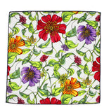 Large Floral Cotton Pocket Square - Fine And Dandy