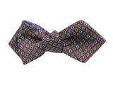 Purple & Brown Medallion Reversible Bow Tie - Fine And Dandy