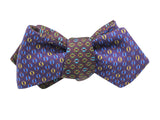 Purple & Brown Medallion Reversible Bow Tie - Fine And Dandy