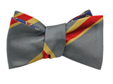 Bold Striped & Florette Reversible Bow Tie - Fine And Dandy