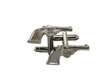 Silver Revolver Cufflinks - Fine and Dandy